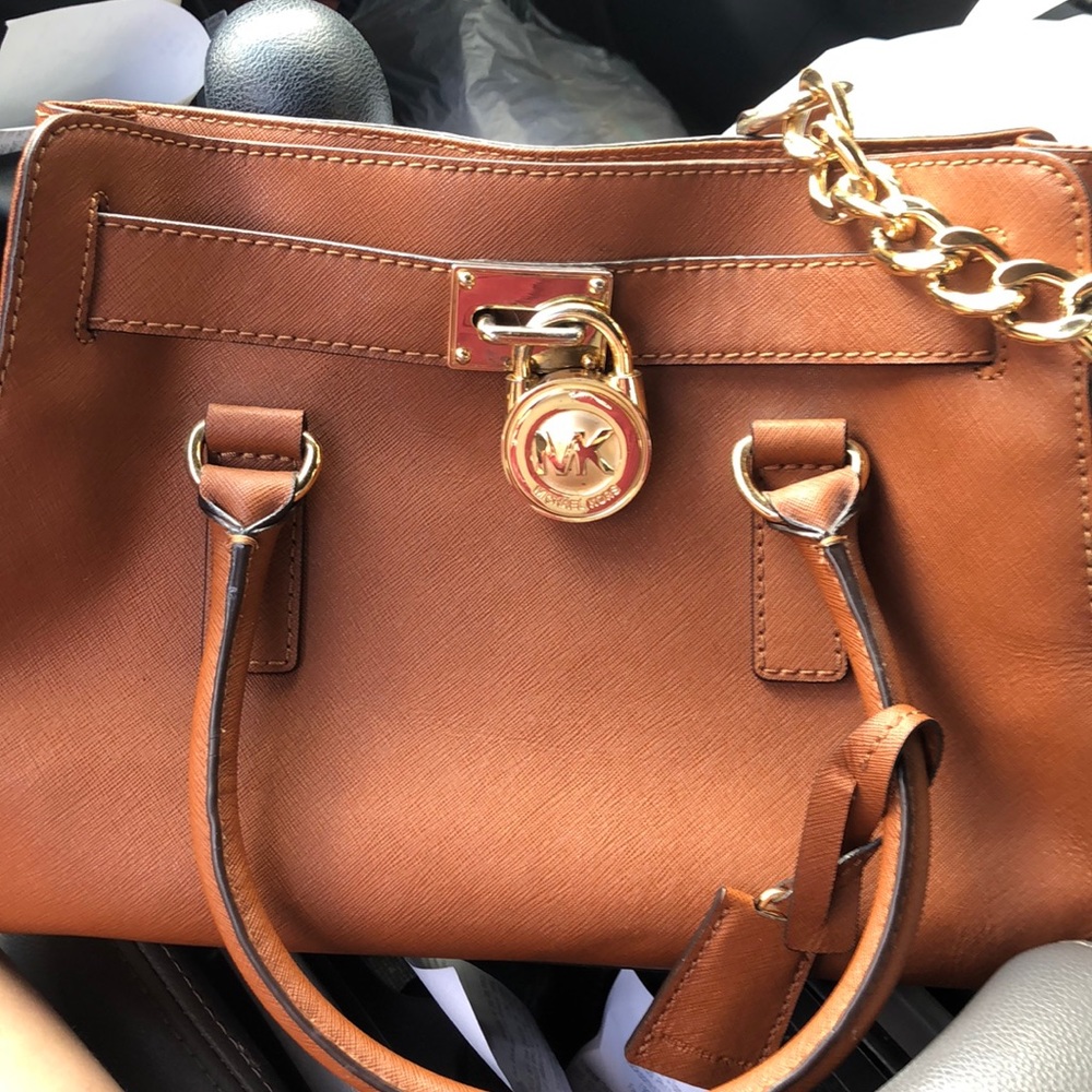 Brown Michael Kors Hamilton Bag